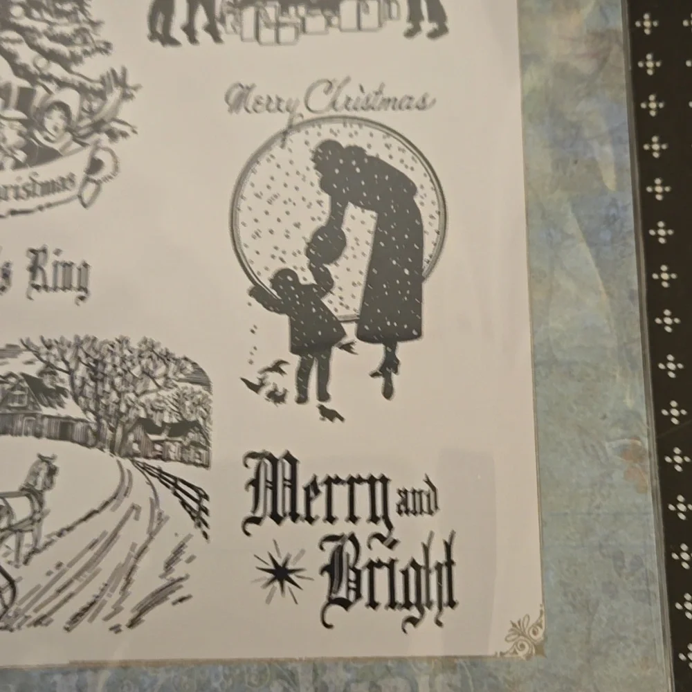 Creative Expressions Taylor Made Journals A Vintage Christmas Stamp Set
